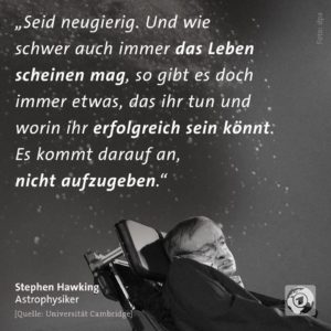 Stephen Hawking ist gestorben